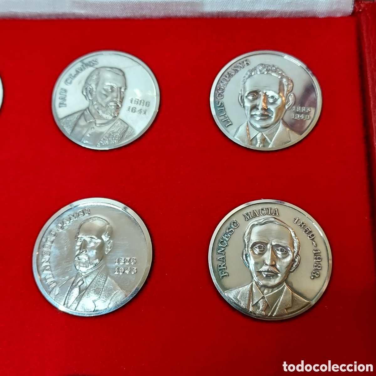 Antig&uuml;edades: Monedas plata Generalitat presidentes en estuches - Foto 12