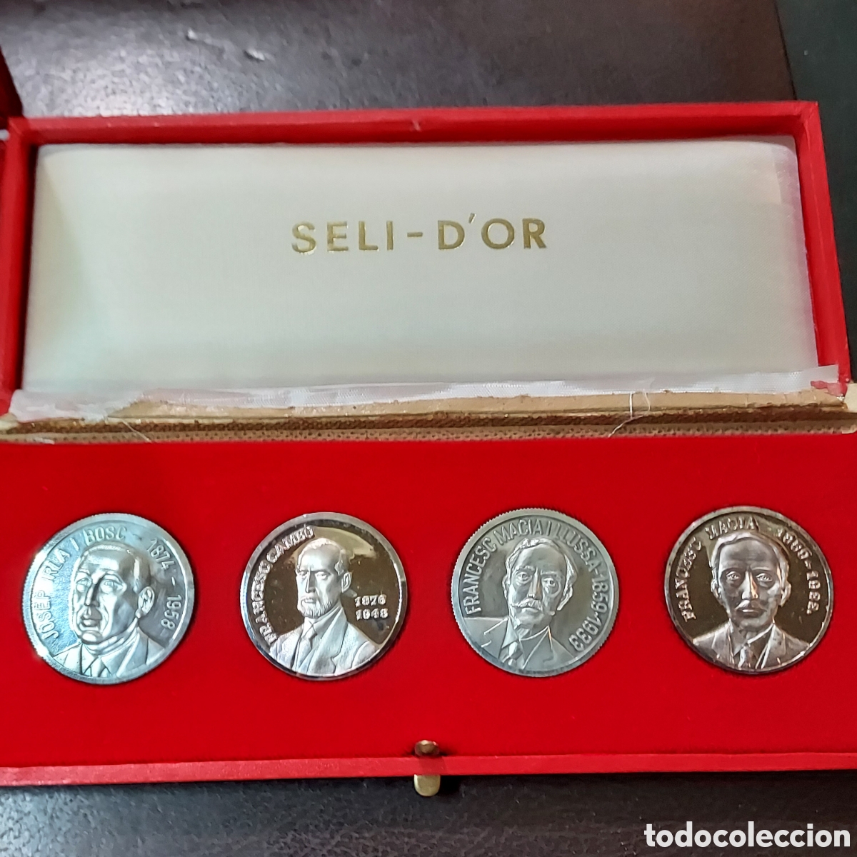 Antig&uuml;edades: Monedas plata Generalitat presidentes en estuches - Foto 3