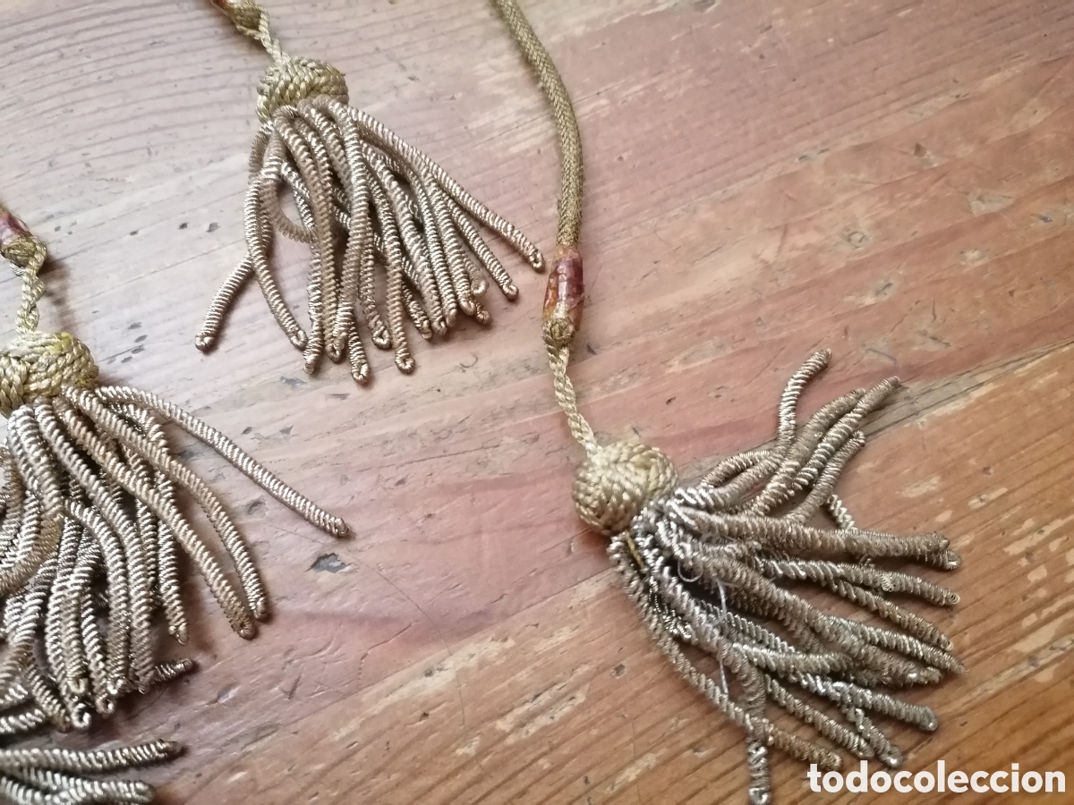 Antig&uuml;edades: Dos antiguos cordones de hilo de oro - Foto 5