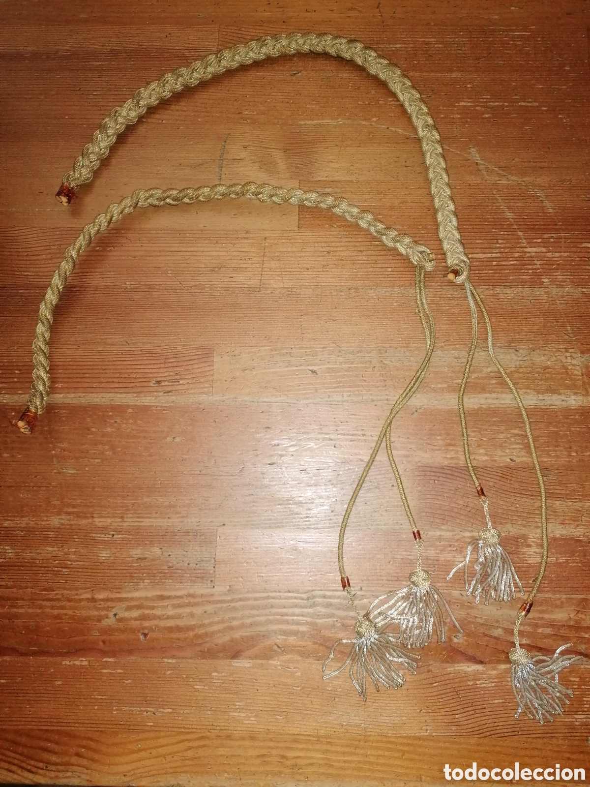Antig&uuml;edades: Dos antiguos cordones de hilo de oro - Foto 6
