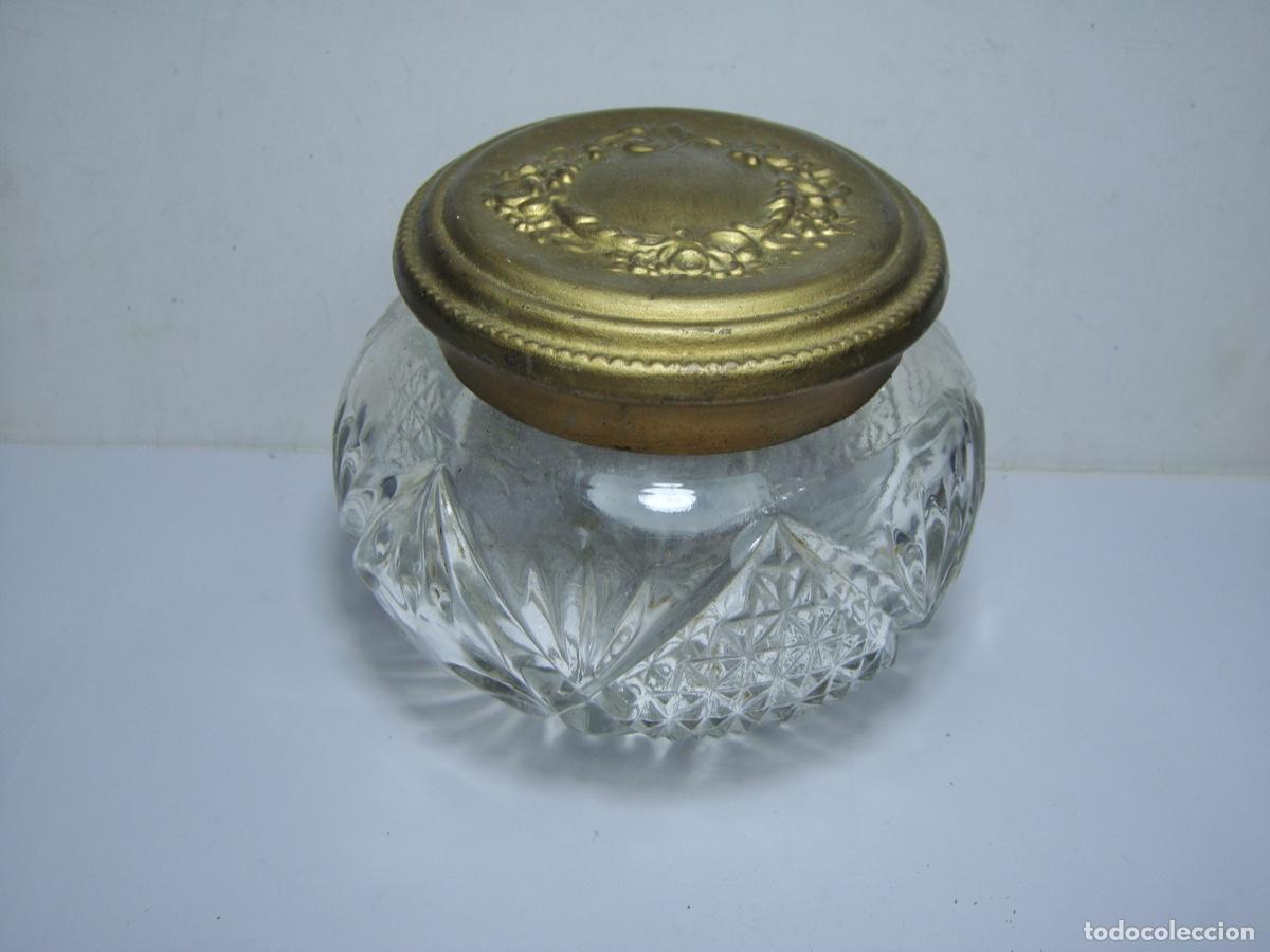 Antig&uuml;edades: Tarro de Cristal para tocador. - Foto 2