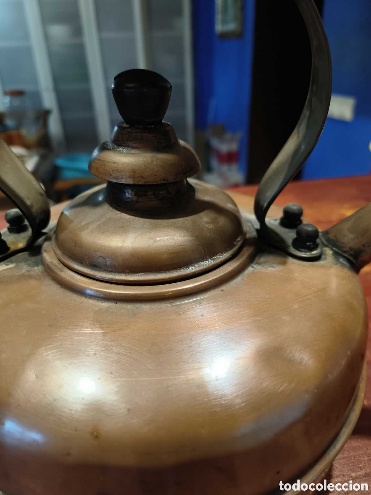 Antig&uuml;edades: Tetera de cobre inglesa - Foto 2