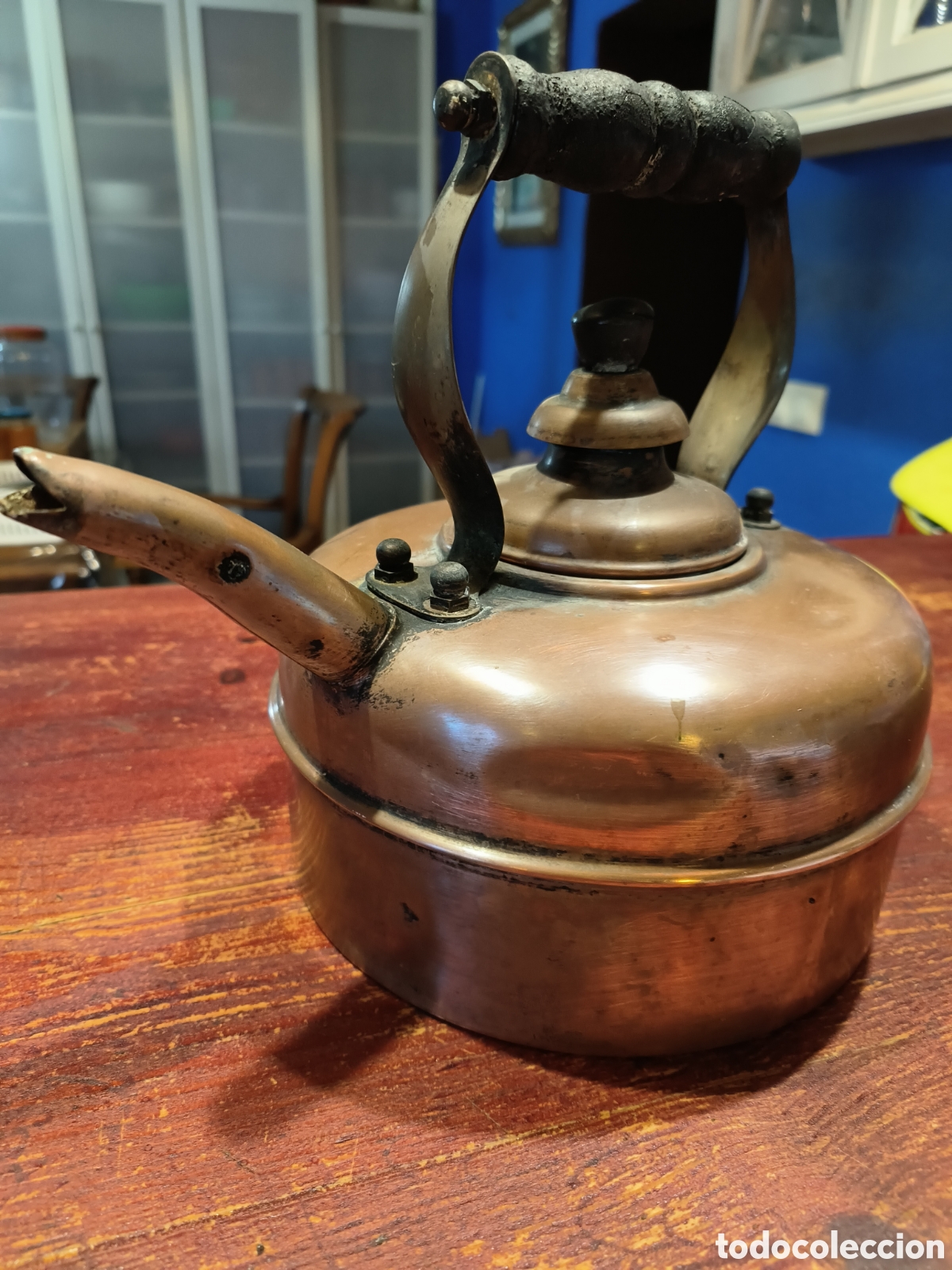Antig&uuml;edades: Tetera de cobre inglesa - Foto 3