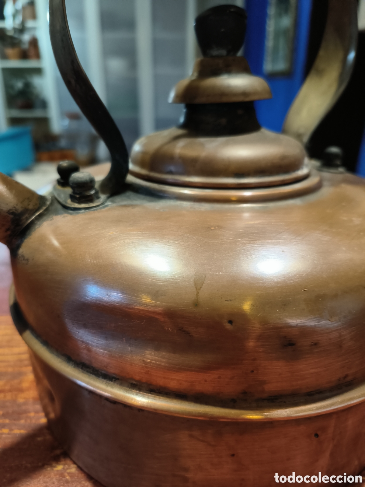Antig&uuml;edades: Tetera de cobre inglesa - Foto 4