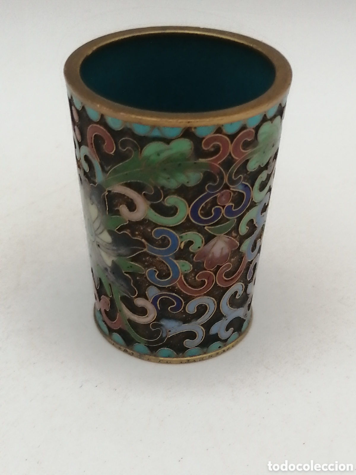 Antig&uuml;edades: Palillero bronce y esmalte cloisonne - Foto 1