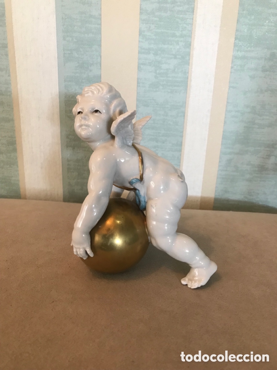 Antig&uuml;edades: Algora. &Aacute;ngel bola decorado - Foto 3