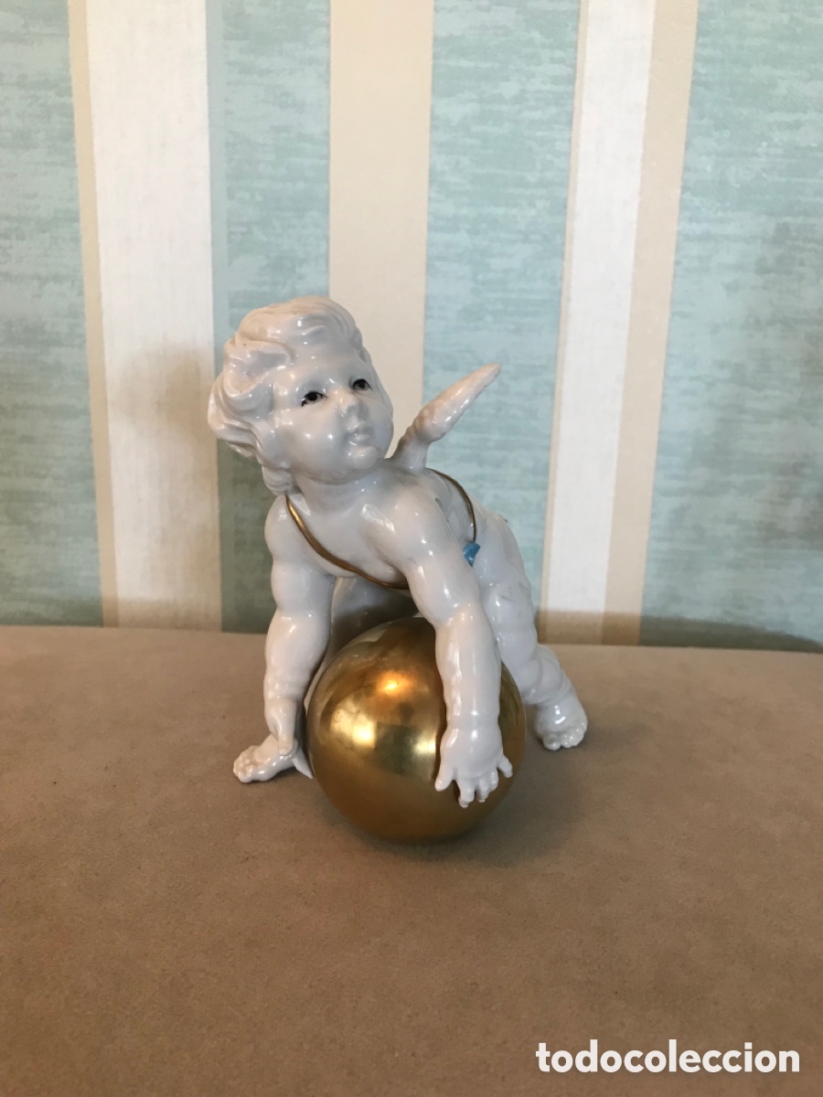 Antig&uuml;edades: Algora. &Aacute;ngel bola decorado - Foto 1