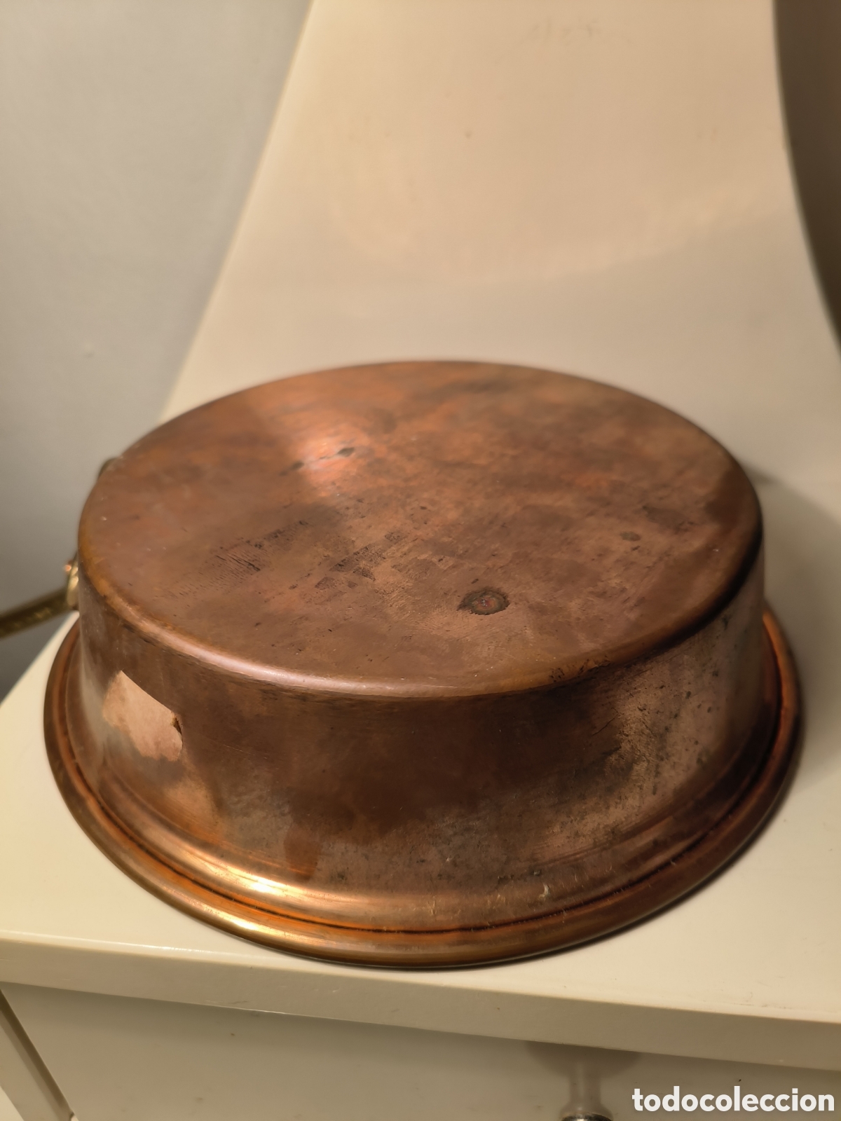 Antig&uuml;edades: Sarten de cobre mango largo - Foto 3