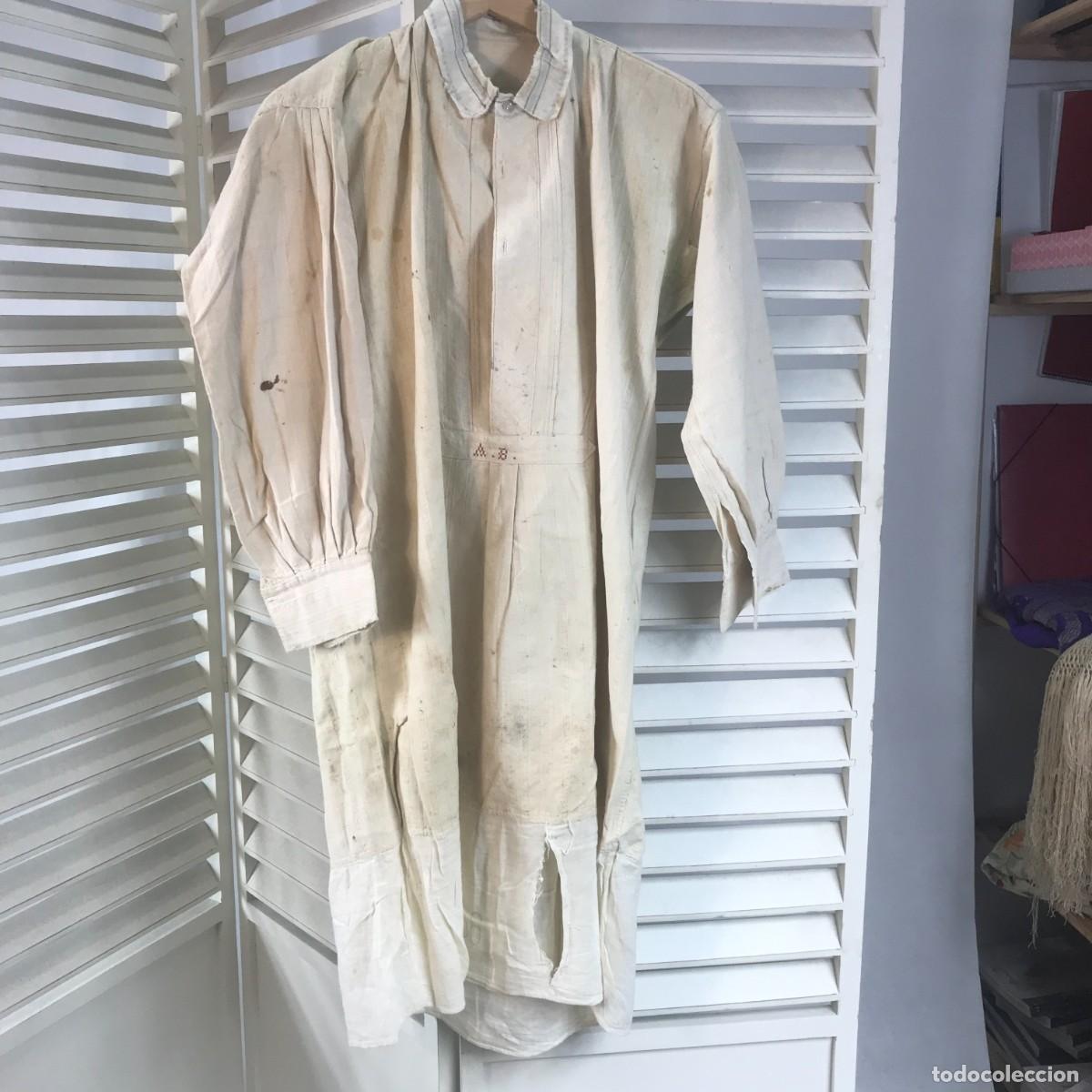 Antig&uuml;edades: ANTIGUA CAMISA DE LINO - Foto 1
