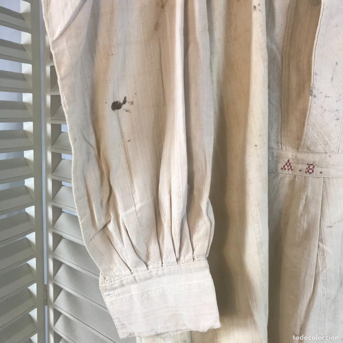 Antig&uuml;edades: ANTIGUA CAMISA DE LINO - Foto 2