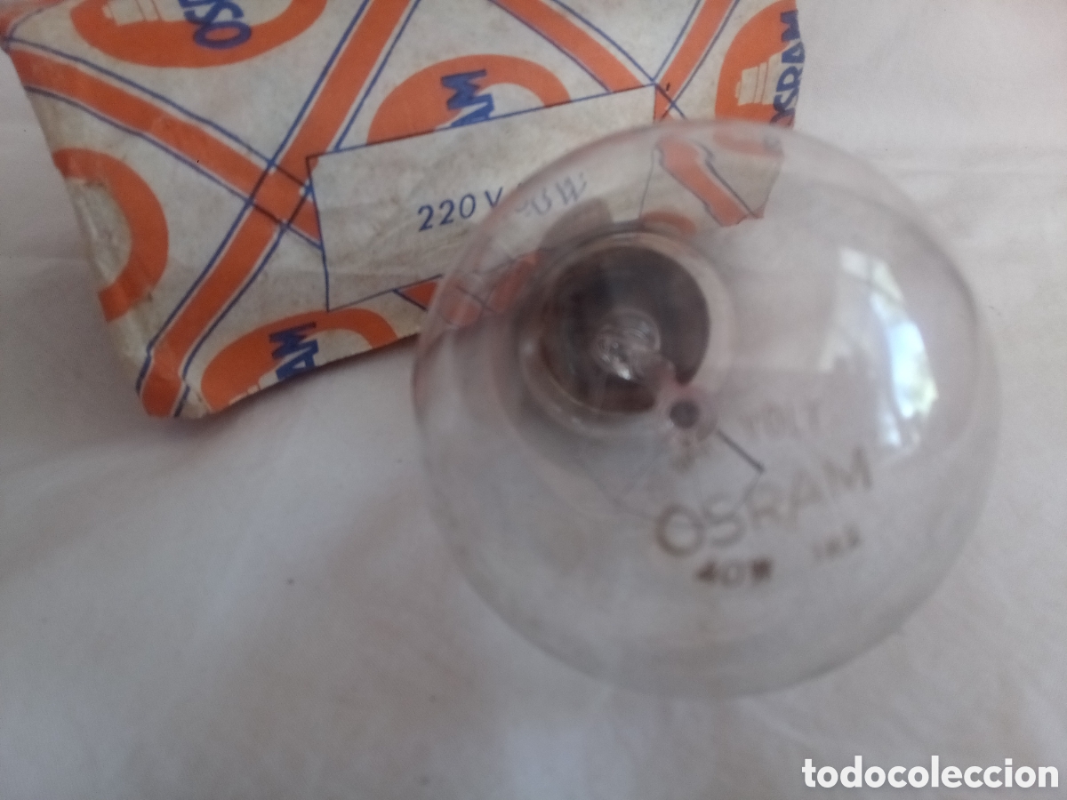 Antig&uuml;edades: BOMBILLA OSRAM 220V 60W - Foto 3