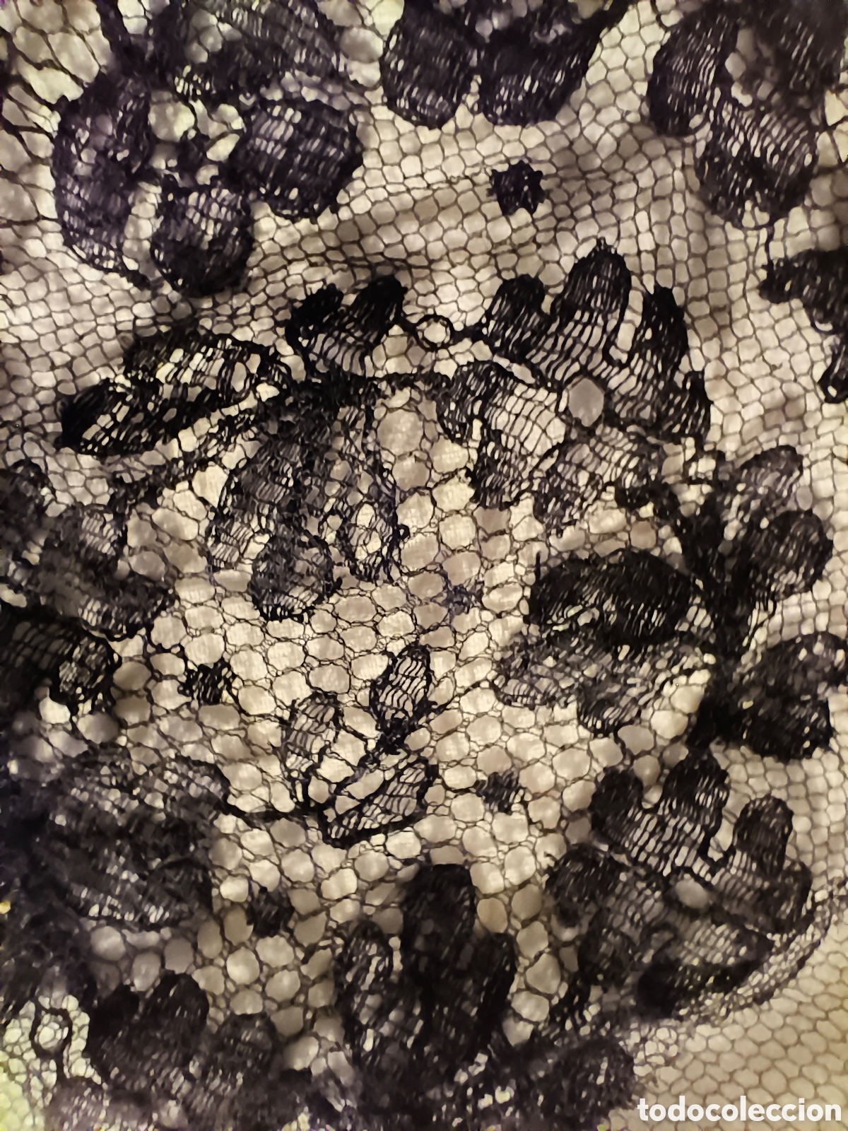 Antig&uuml;edades: Chantilli. Mantilla de cabeza 3 picos - Foto 7