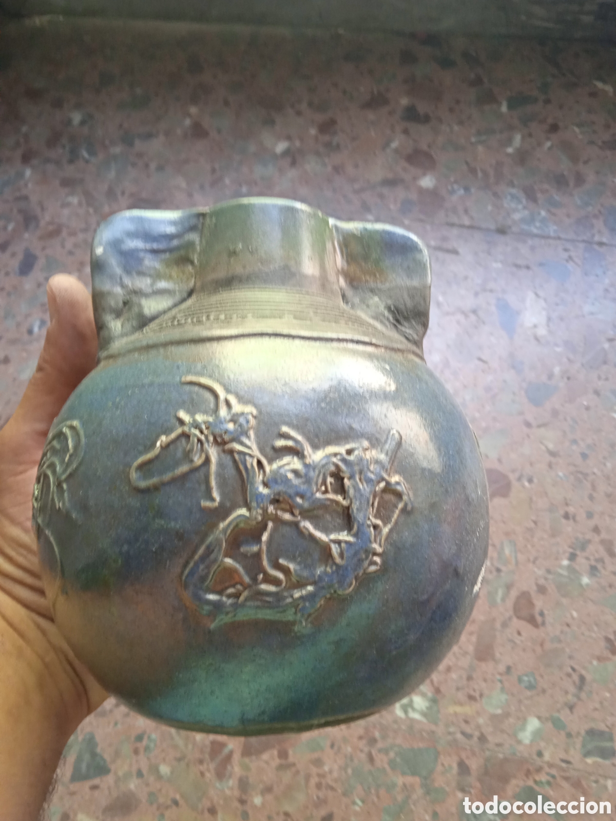 Antig&uuml;edades: Bonita botella firmada - Foto 3