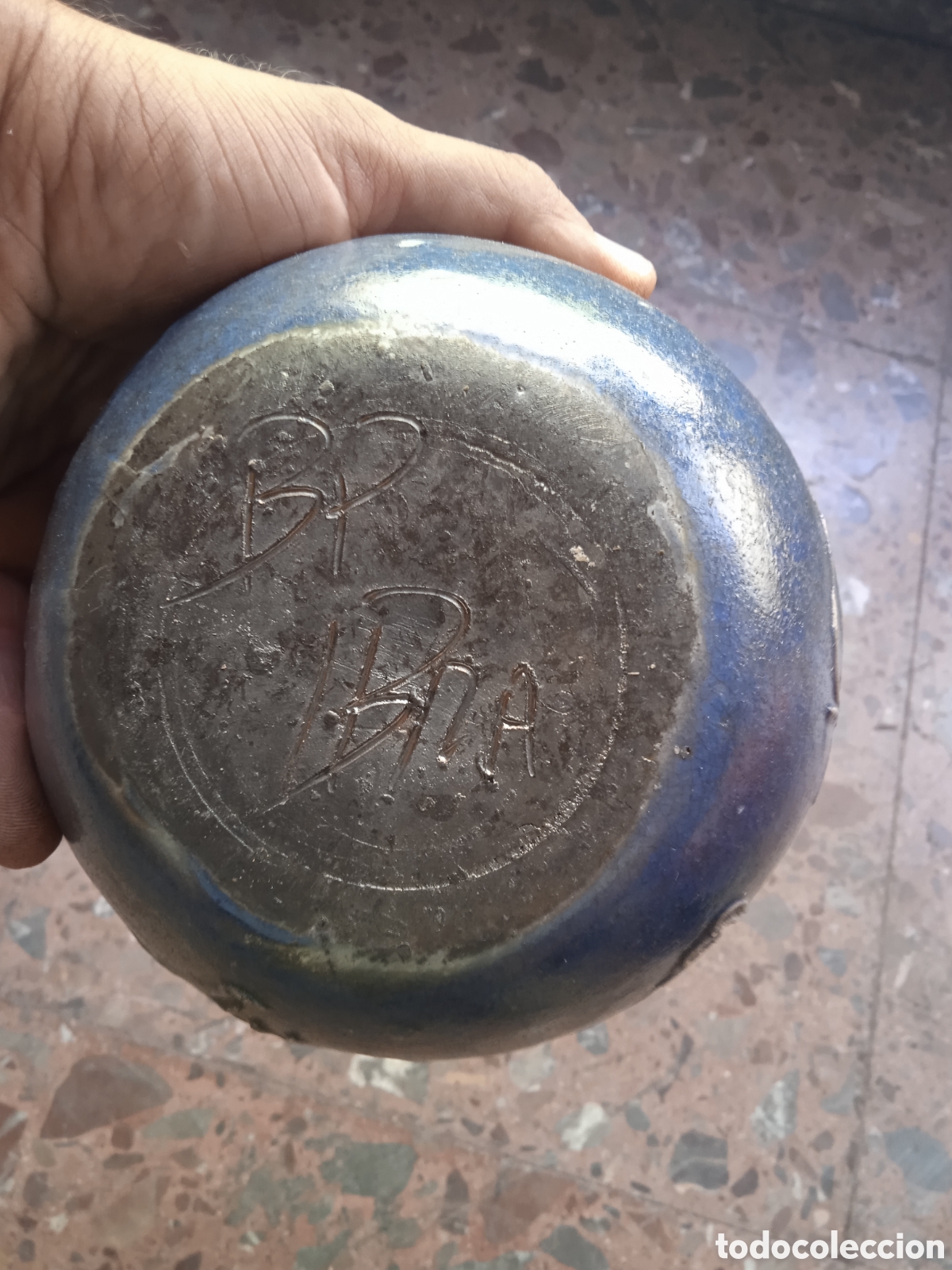 Antig&uuml;edades: Bonita botella firmada - Foto 5