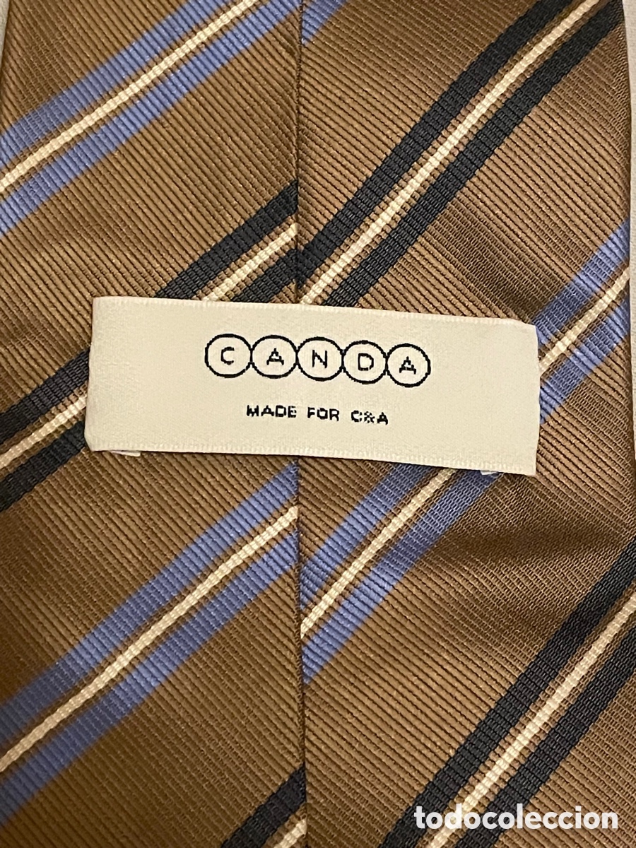 Antig&uuml;edades: Corbata Marr&oacute;n A Rayas C&A - Foto 3
