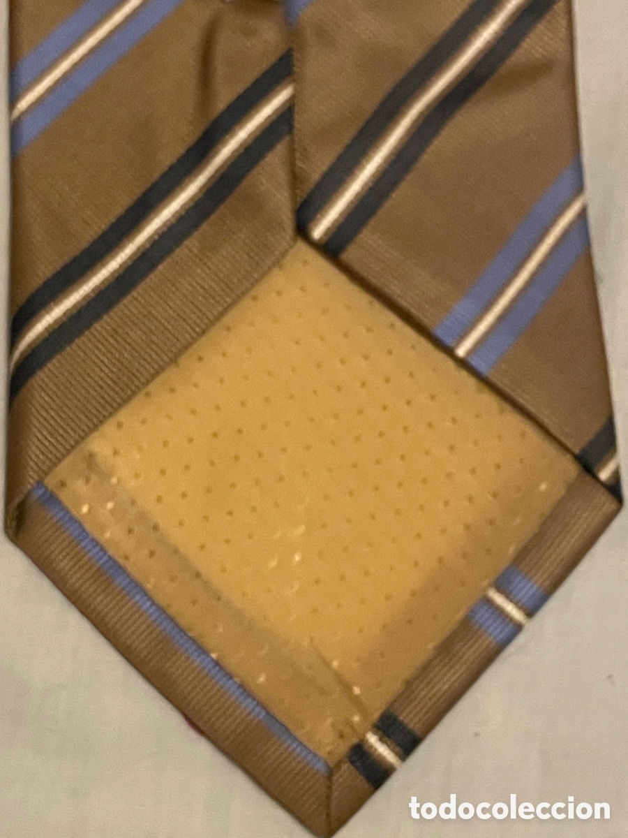 Antig&uuml;edades: Corbata Marr&oacute;n A Rayas C&A - Foto 4