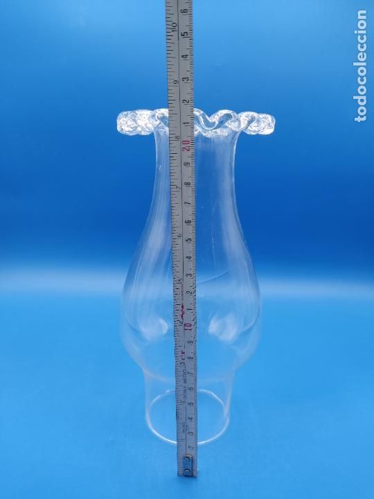 Antig&uuml;edades: TULIPA DE CRISTAL PARA QUINQUE - Foto 5