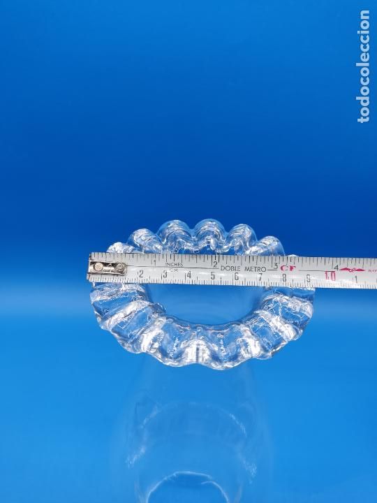 Antig&uuml;edades: TULIPA DE CRISTAL PARA QUINQUE - Foto 7