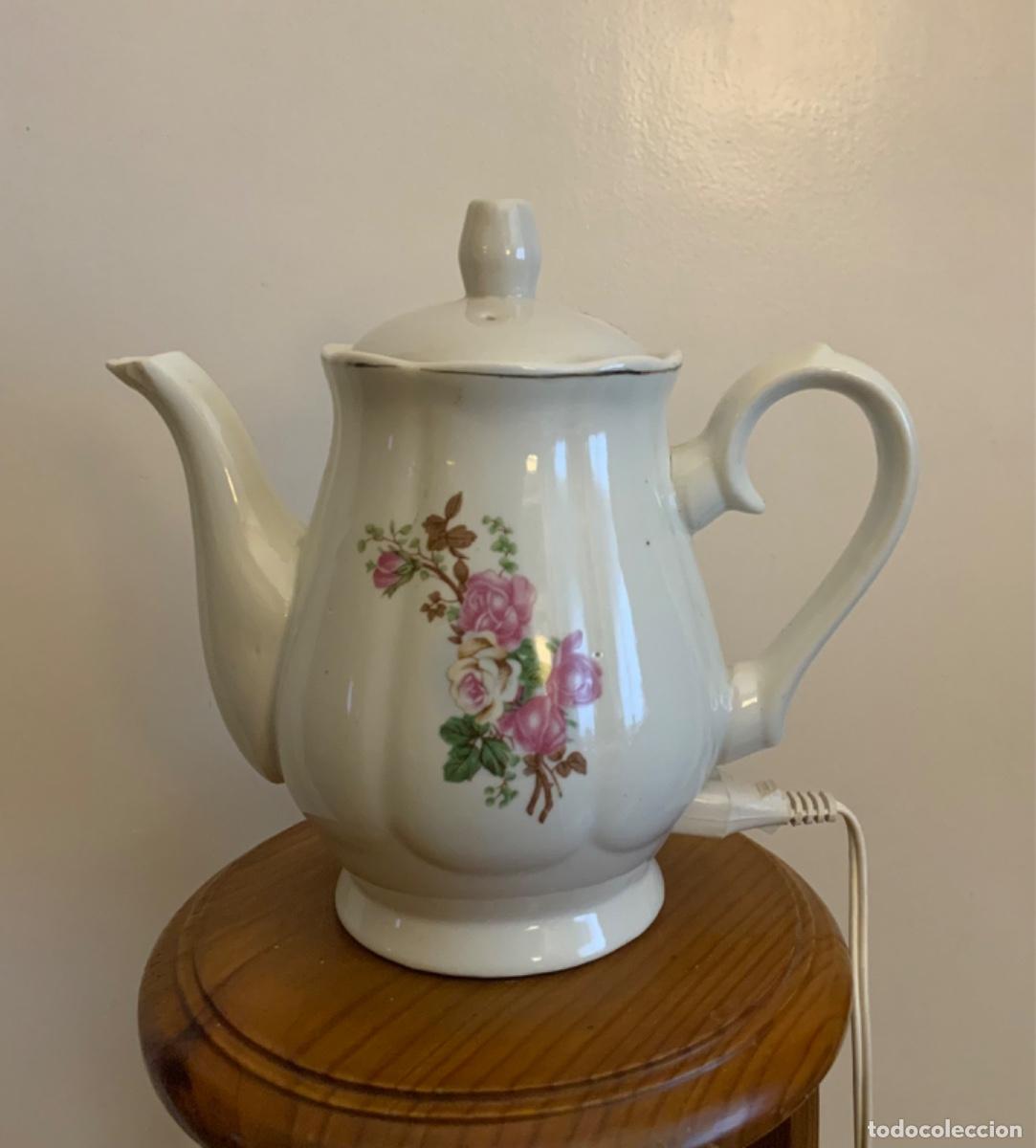 Antig&uuml;edades: CAFETERA DE PORCELANA ELECTRICA - Foto 3