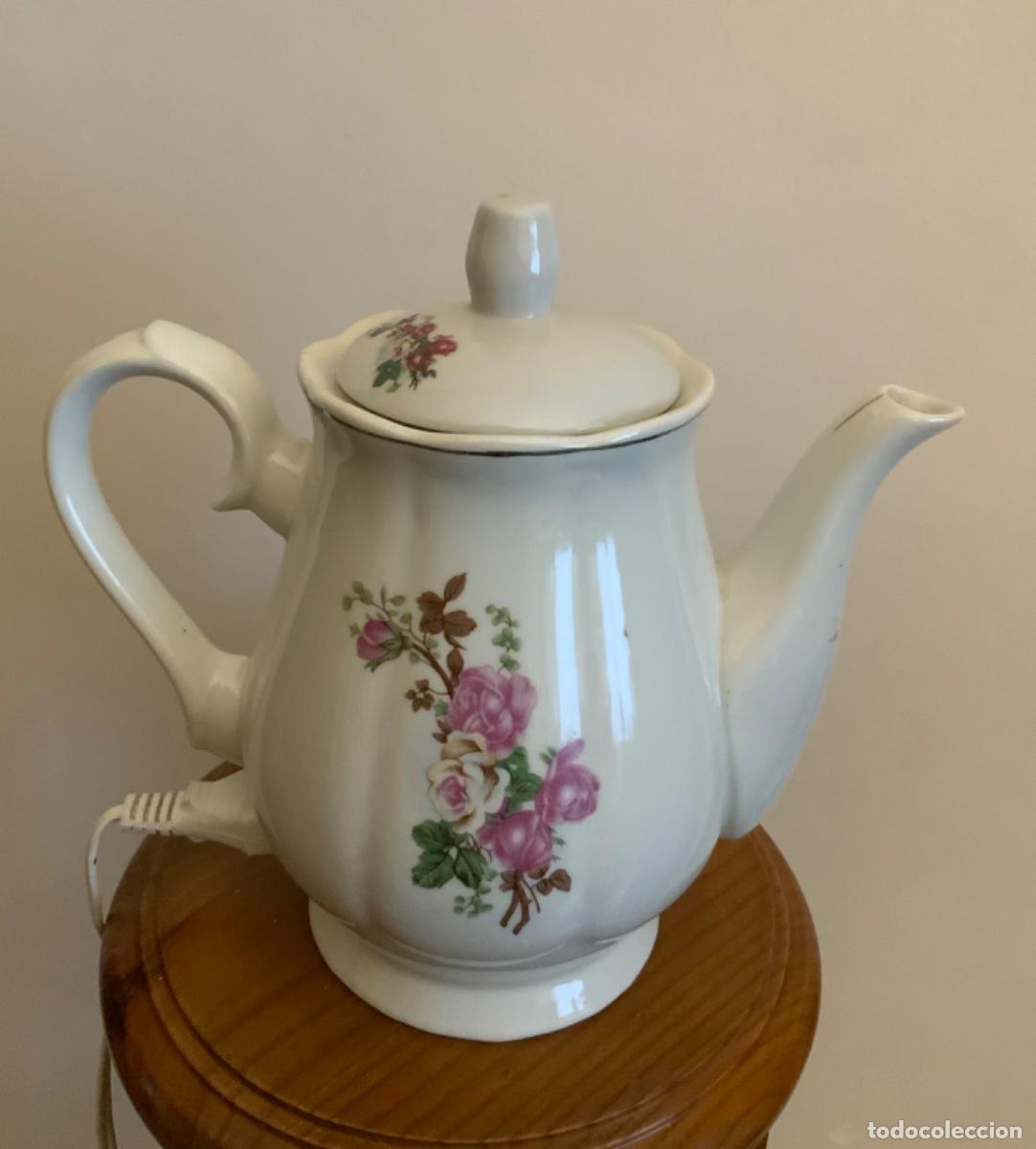 Antig&uuml;edades: CAFETERA DE PORCELANA ELECTRICA - Foto 5