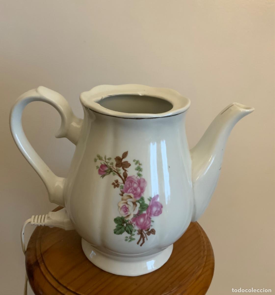 Antig&uuml;edades: CAFETERA DE PORCELANA ELECTRICA - Foto 7