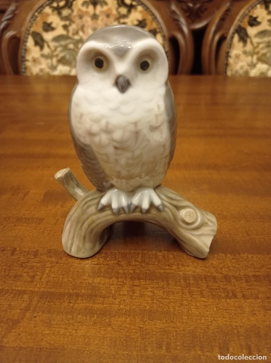 Antig&uuml;edades: Buho porcelana Lladro - Foto 1