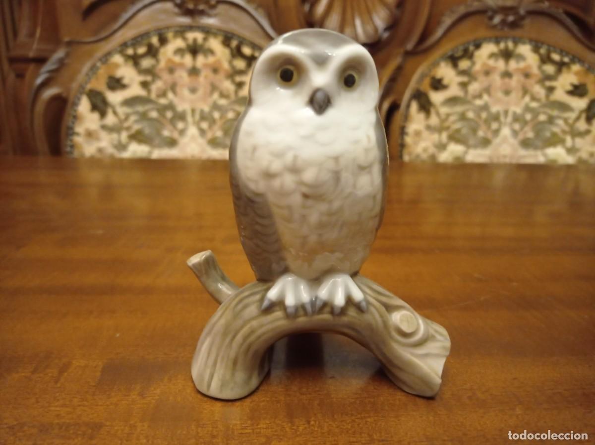 Antig&uuml;edades: Buho porcelana Lladro - Foto 4