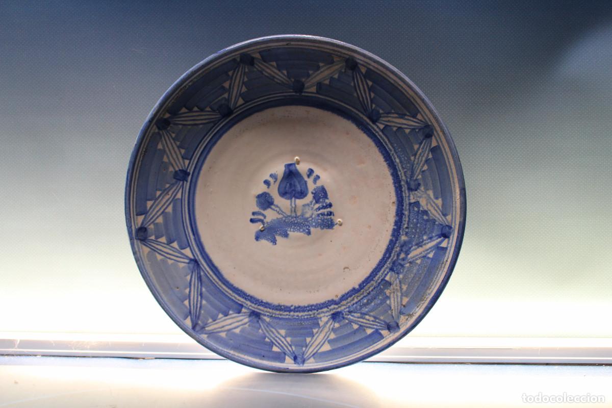Antig&uuml;edades: Singular plato, lebrillo cer&aacute;mica de Muel. - Foto 1
