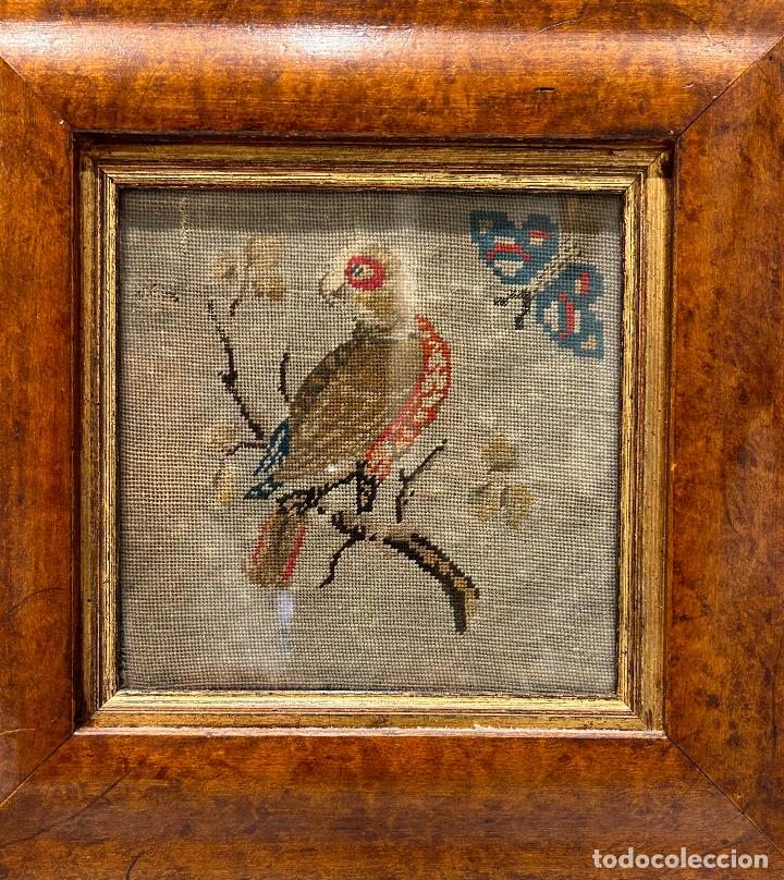 Antig&uuml;edades: TAPIZ PETIT POINT SIGLO XIX - Foto 2