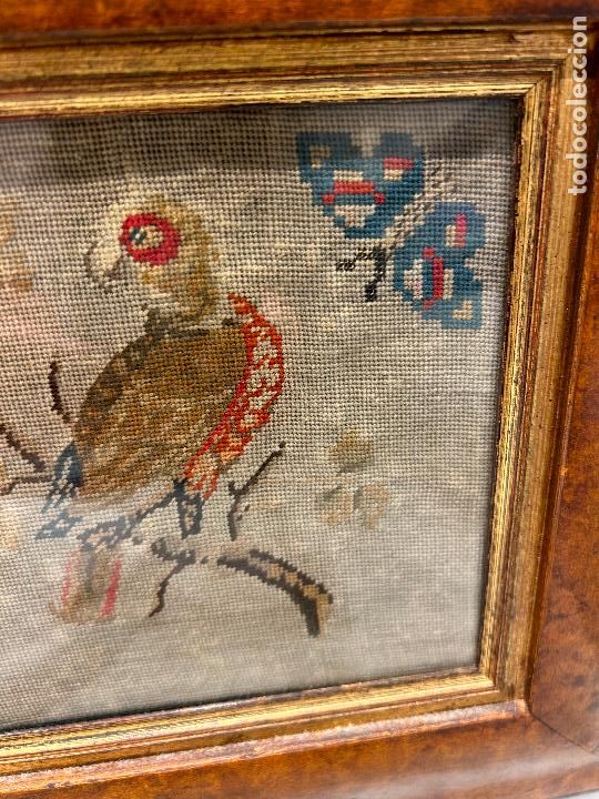 Antig&uuml;edades: TAPIZ PETIT POINT SIGLO XIX - Foto 3