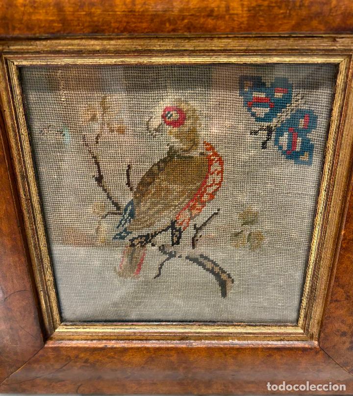 Antig&uuml;edades: TAPIZ PETIT POINT SIGLO XIX - Foto 4