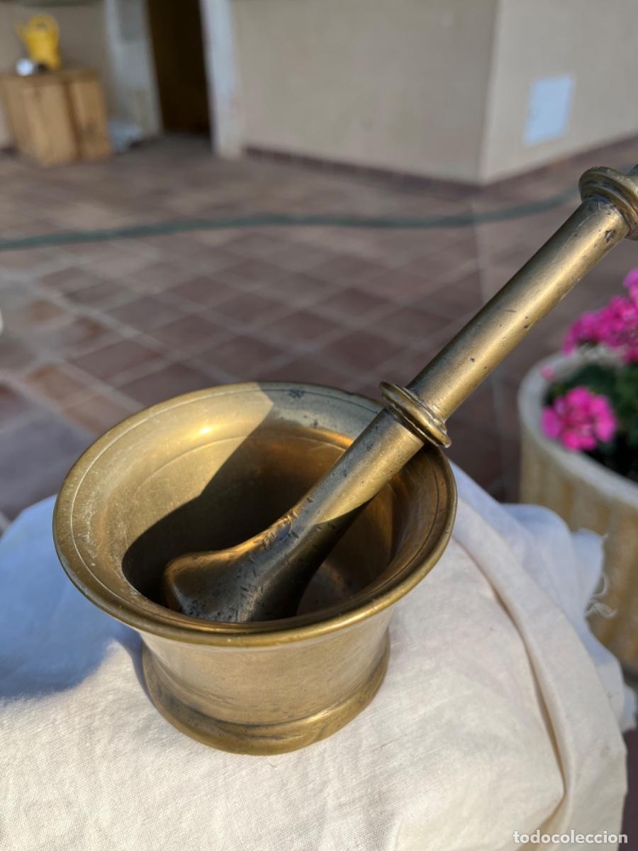 Antig&uuml;edades: Mortero bronce, con maza - Foto 1