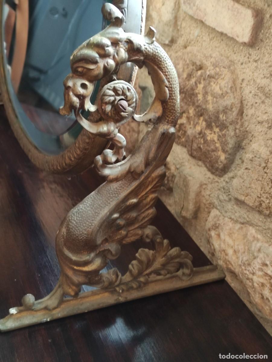 Antig&uuml;edades: Espejo modernista obalado - Foto 2