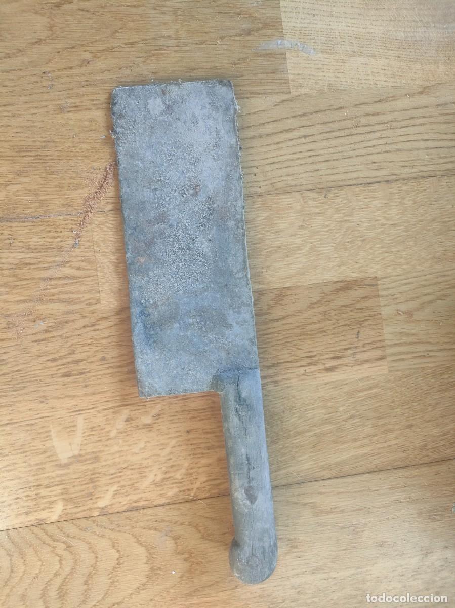Antig&uuml;edades: ANTIGUO CUCHILLO CARNICERO - Foto 1