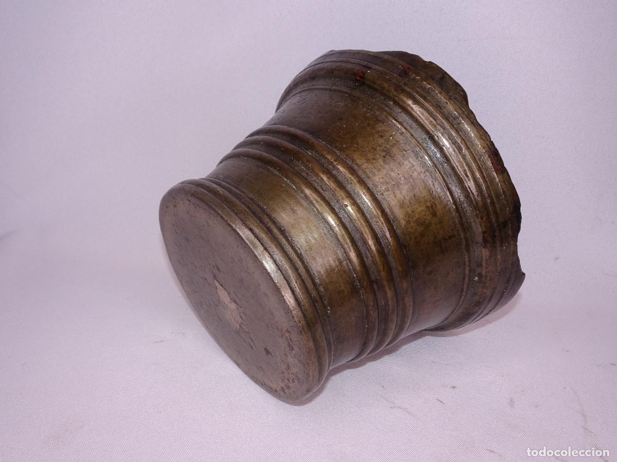 Antig&uuml;edades: Almirez / mortero antiguo en bronce ( S.XVIII ) - Foto 5