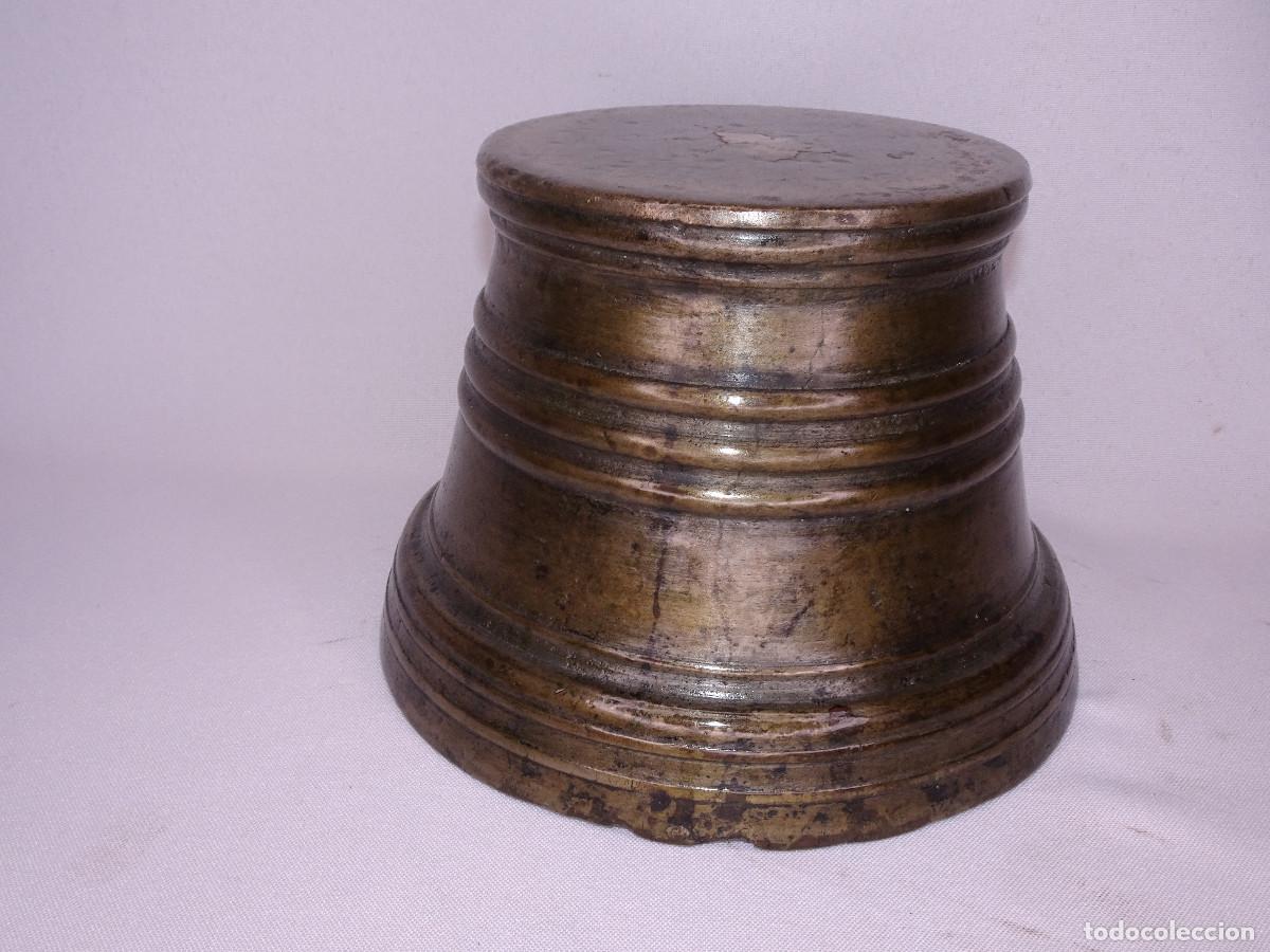 Antig&uuml;edades: Almirez / mortero antiguo en bronce ( S.XVIII ) - Foto 8