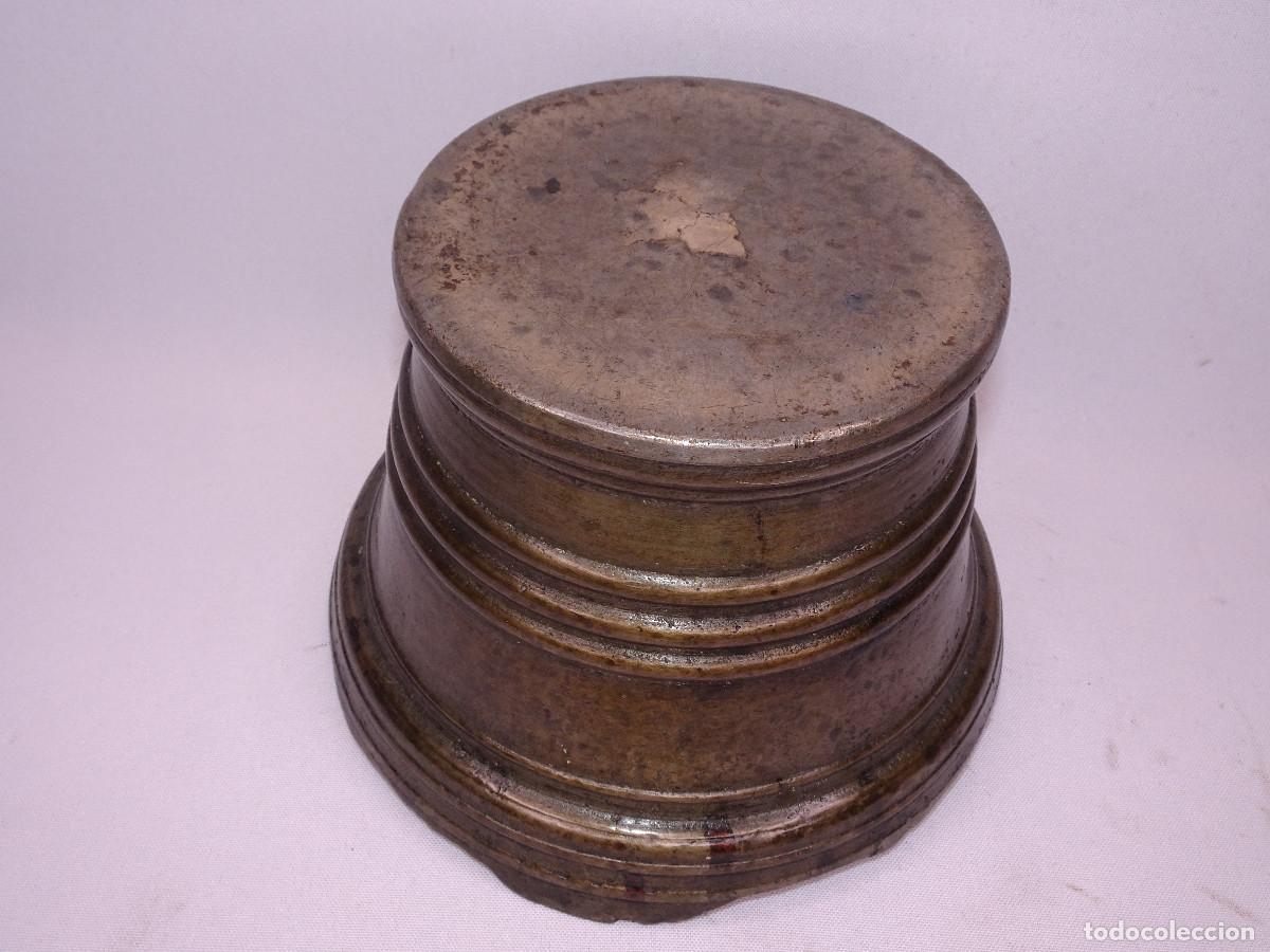 Antig&uuml;edades: Almirez / mortero antiguo en bronce ( S.XVIII ) - Foto 10