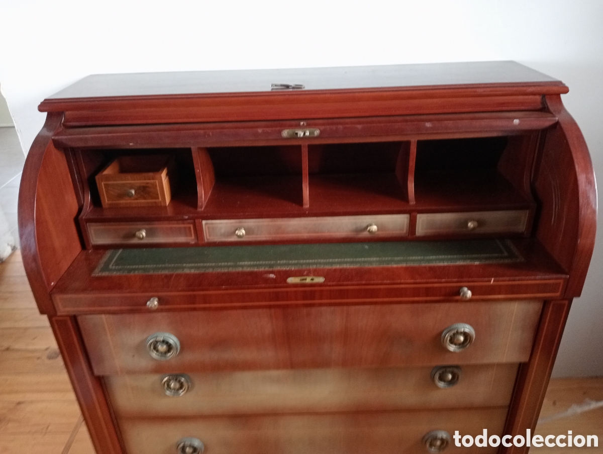Antig&uuml;edades: Escritorio bureau cilindrico - Foto 2