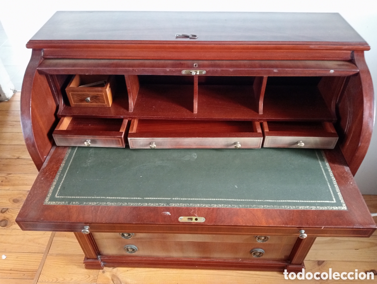 Antig&uuml;edades: Escritorio bureau cilindrico - Foto 3