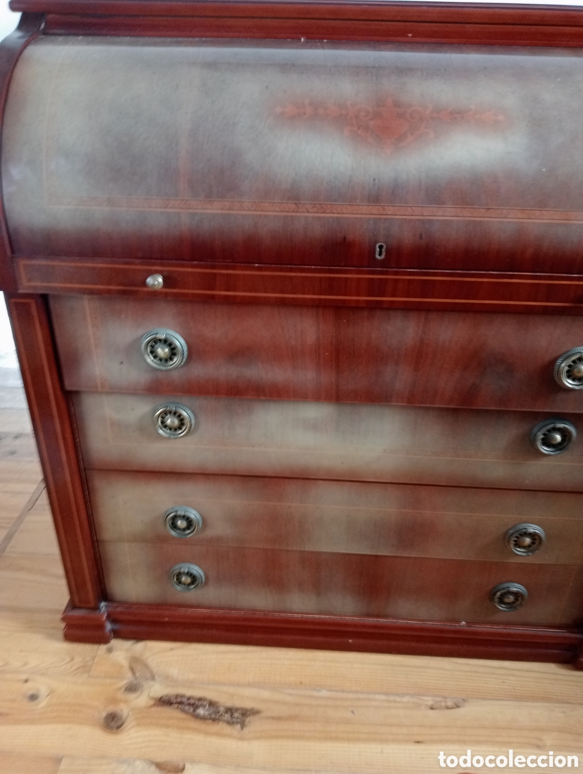 Antig&uuml;edades: Escritorio bureau cilindrico - Foto 8