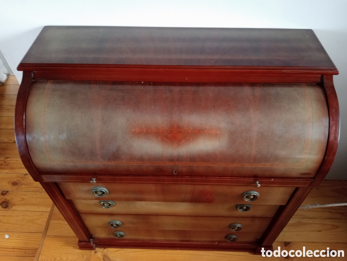 Antig&uuml;edades: Escritorio bureau cilindrico - Foto 9
