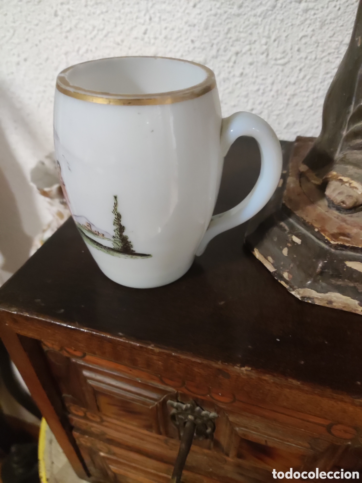 Antig&uuml;edades: Opalina cristal de la granja - Foto 2
