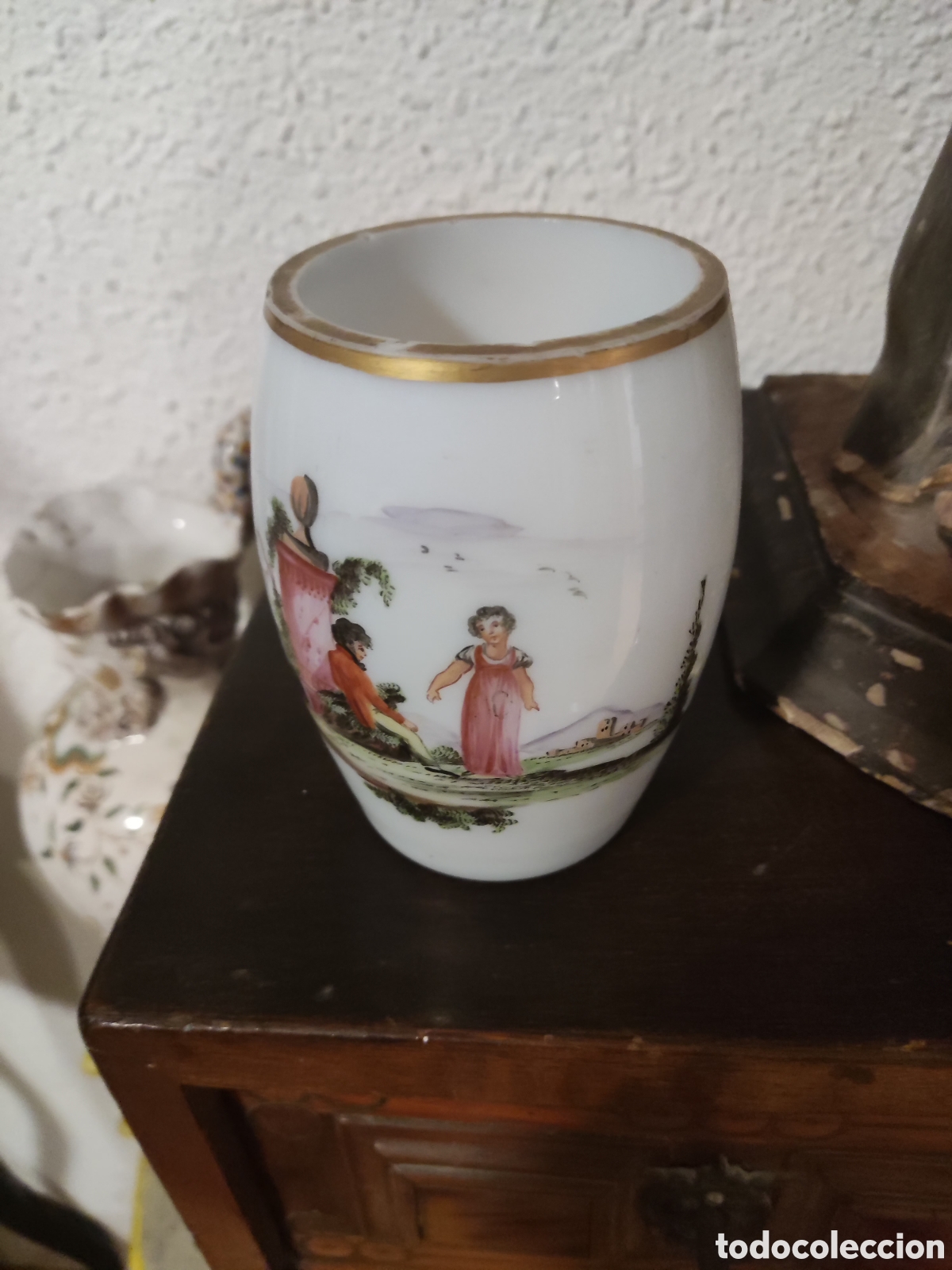 Antig&uuml;edades: Opalina cristal de la granja - Foto 3