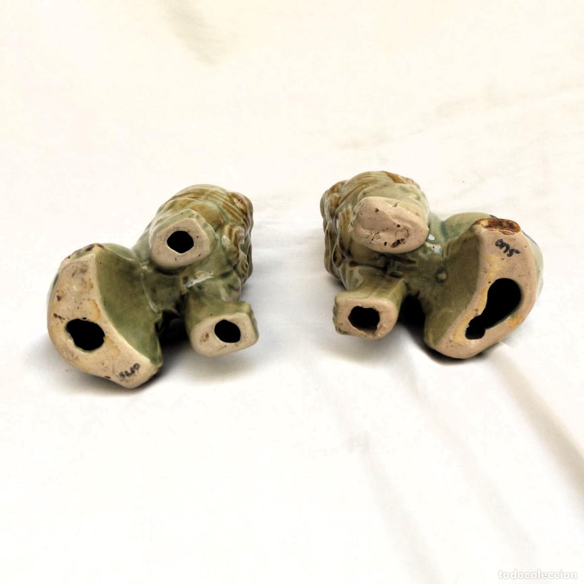 Antig&uuml;edades: perros FOO en ceramica vidriada - Foto 3