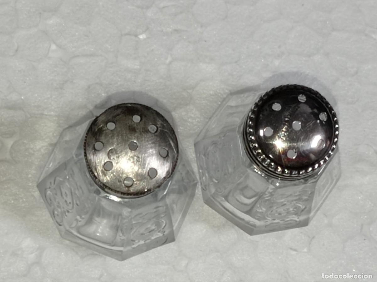 Antig&uuml;edades: Plata 2 saleros antiguos - Foto 3
