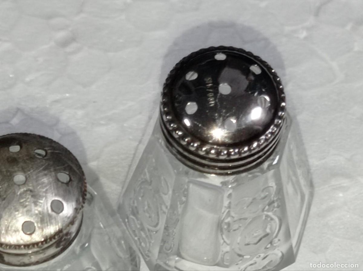 Antig&uuml;edades: Plata 2 saleros antiguos - Foto 5