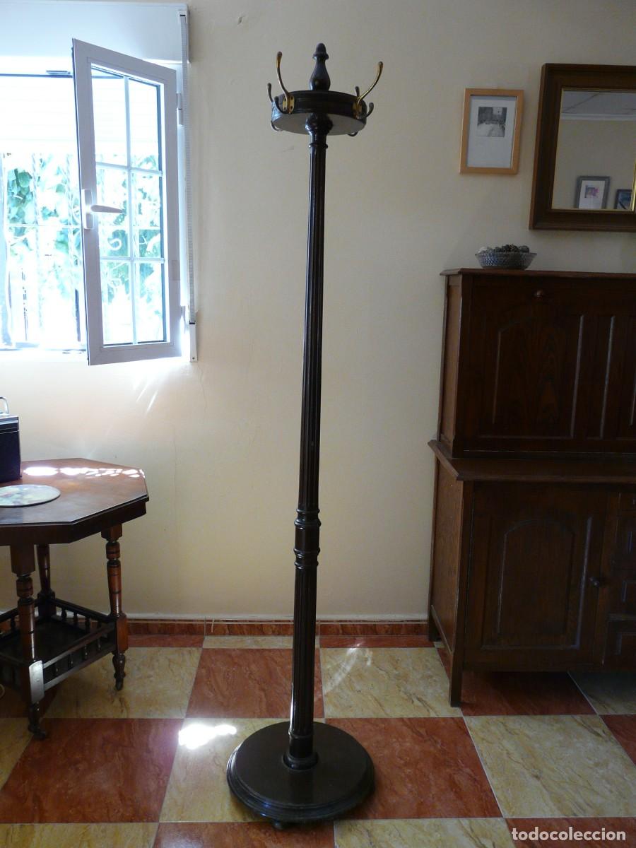 Antig&uuml;edades: Perchero ingl&eacute;s art dec&oacute;. - Foto 1