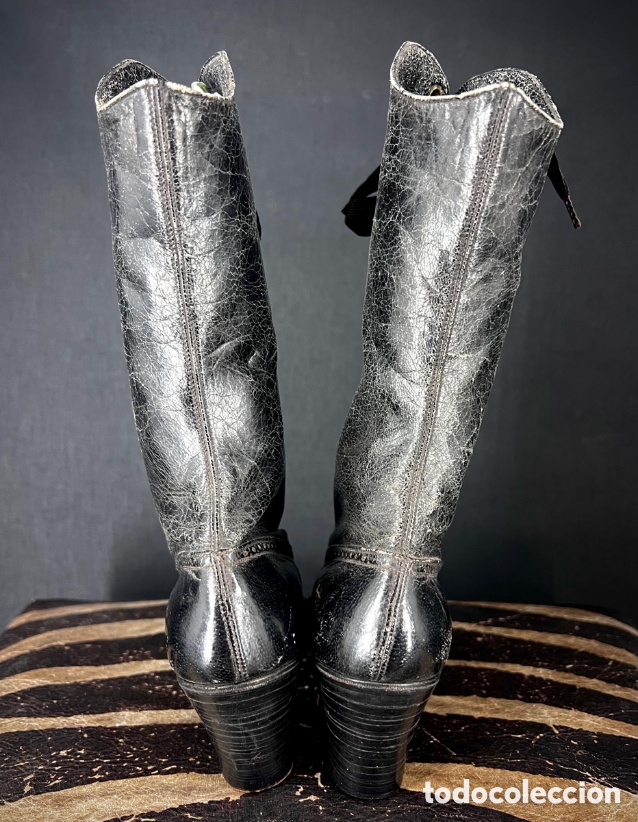 Antig&uuml;edades: Botines Victorianos de piel. S.XIX - Foto 7