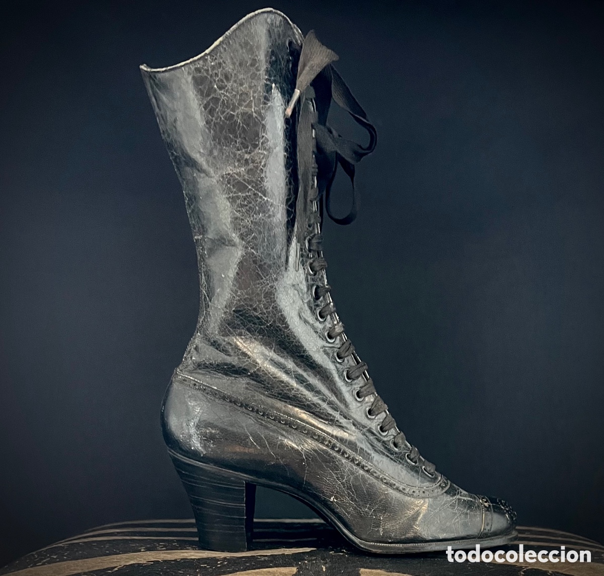 Antig&uuml;edades: Botines Victorianos de piel. S.XIX - Foto 9