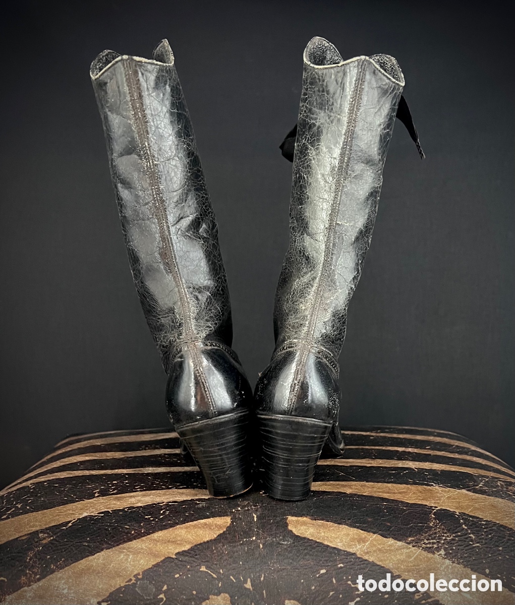 Antig&uuml;edades: Botines Victorianos de piel. S.XIX - Foto 18